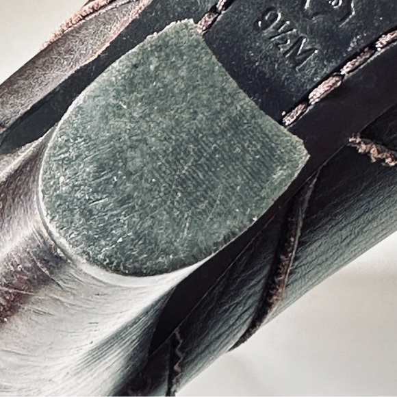 MICHAEL KORS / Penelope Wingtip Pull On Leather Boots / Dark Brown / Size 9.5 - Picture 11 of 16